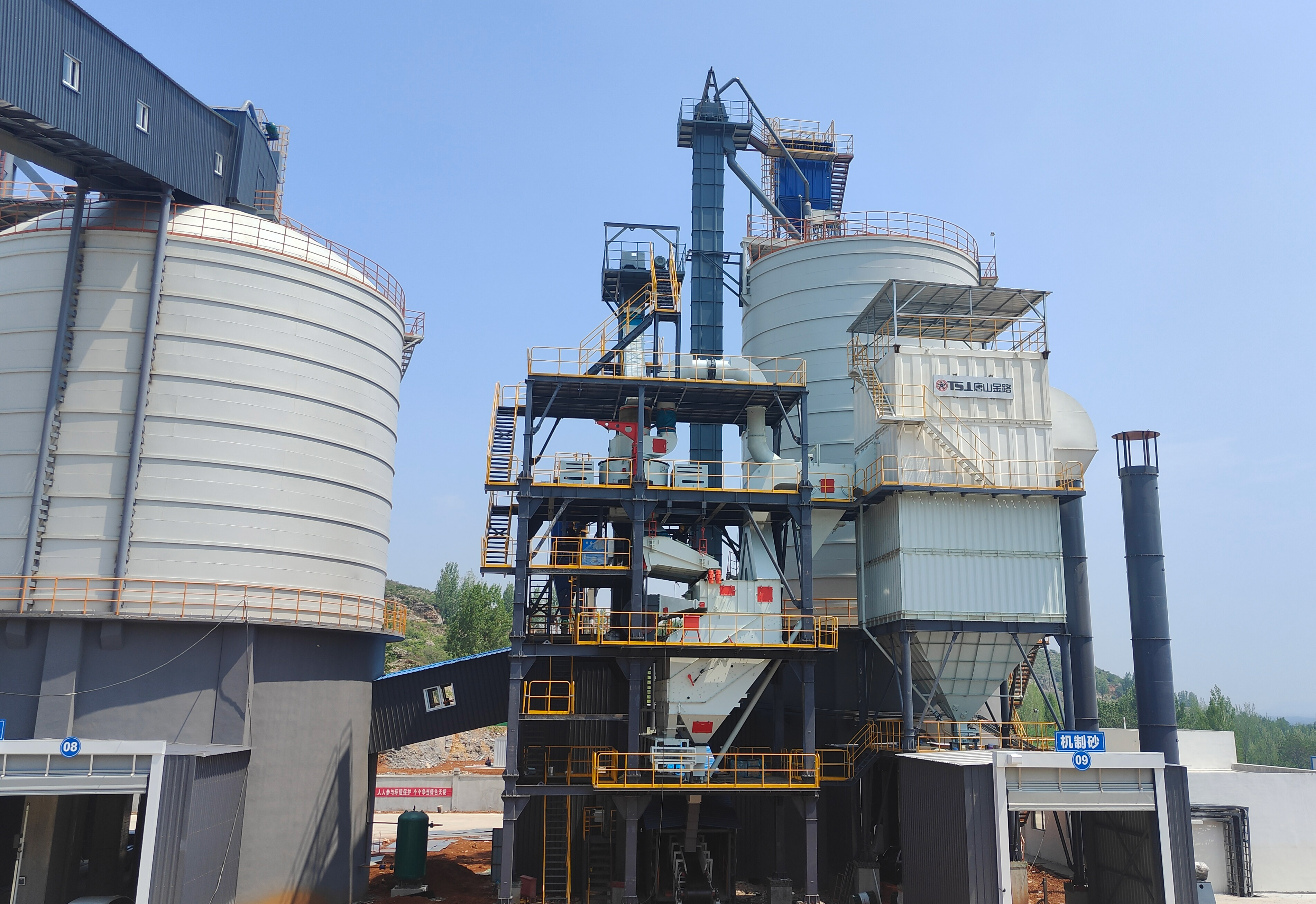 山東時產150噸制砂樓項目，一個月時間進入投產模式